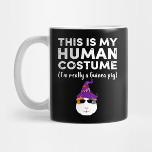 This My Human Costume I’m Really Guinea Pig Halloween (23) Mug